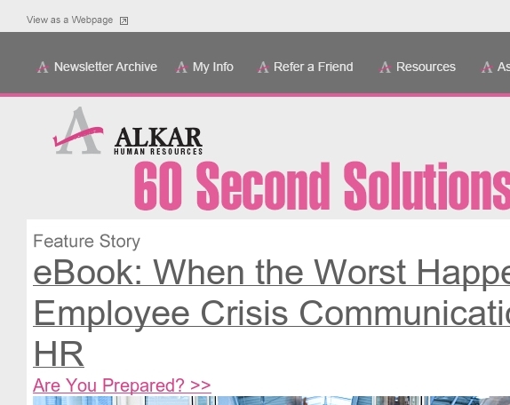 Crisis Communication for HR