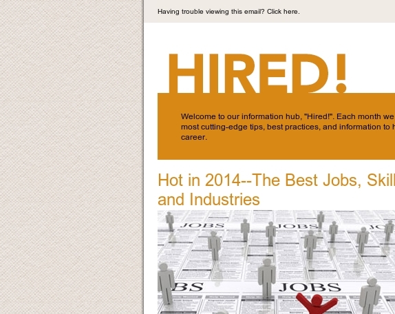  Hot in 2014--The Best Jobs, Skills and Industries
