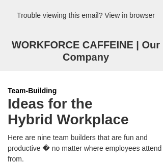 Team-Building Ideas for Your Hybrid Workplace